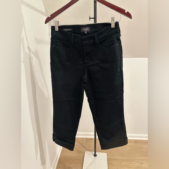 NYDJ Black Cropped Jeans - Picture 1 of 2
